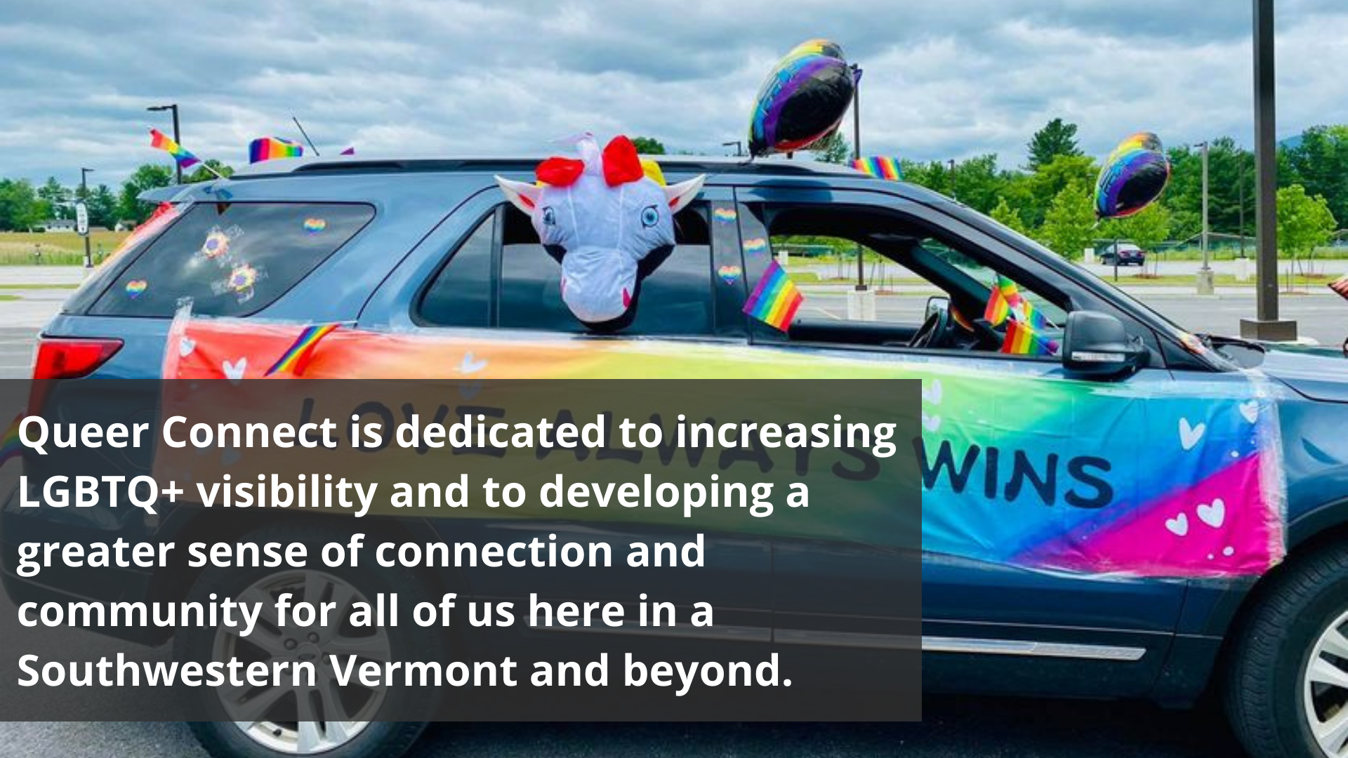 Queer Connect is dedicated to increasing LGBTQ+ visibility and to developing a greater sense of connection and community for all of us here in Southwestern Vermont and beyond.